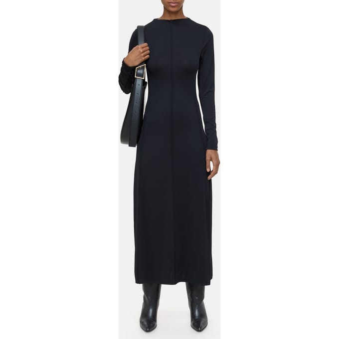 Closed Jersey Dress Black Größe: M | Maxikleider Outlet | Damen | Schwarz