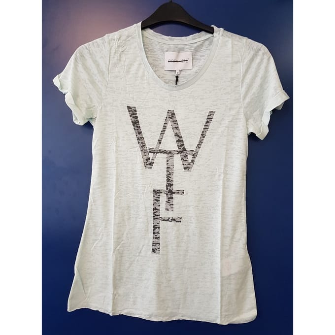 T-shirt dames - mint - WTF - mt M