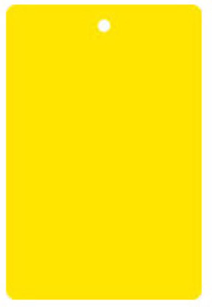 Bord (haaks) blanco kunststof aluminium 65 x 120 mm Geel