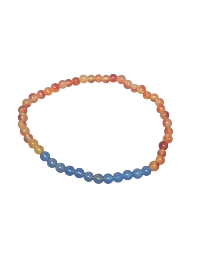gekleurde agaat armband.