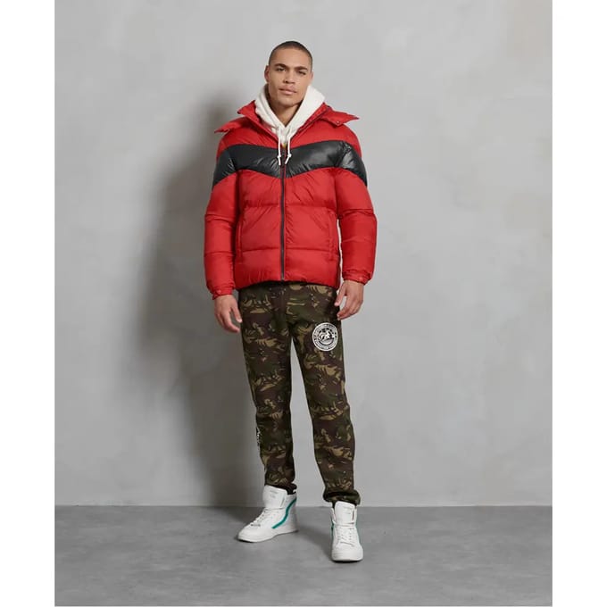 Superdry Stratus Padded Jas Rood L Man