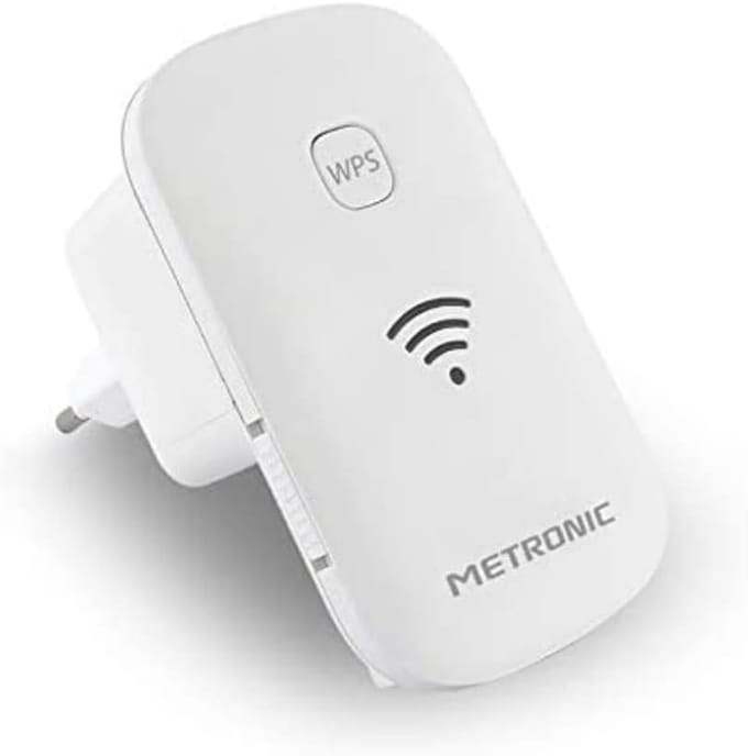 Metronic 495437 Wifi-repeater 300 Mbps met aan/uit-knop