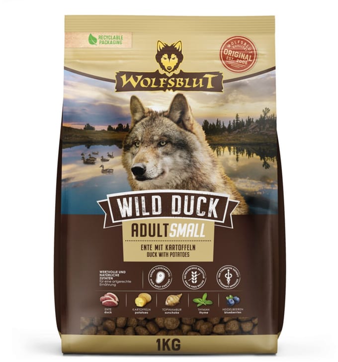 Wolfsblut Wild Duck Adult S-Breed - 1 kg