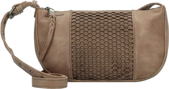 FREDsBRUDER Leren Schoudertas MY Crossbag Soft Taupe