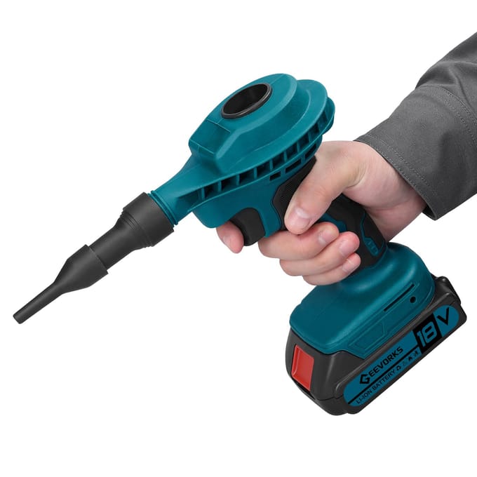 Geevorks krachtige borstelmotor elektrische blazer sterke windluchtblazer stofverwijderingsventilator handheld