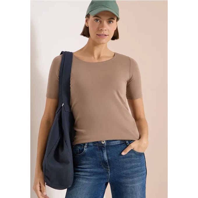 Shirt in effen kleur