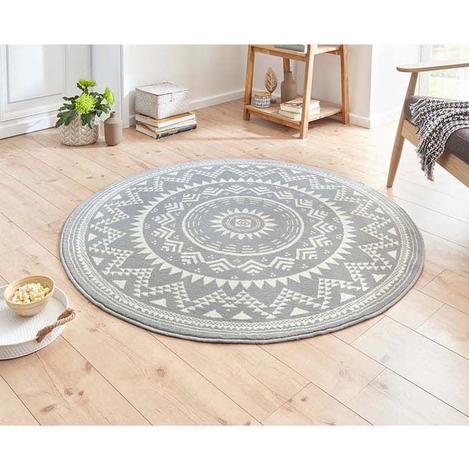 Hanse Home Vloerkleed Ø 200 cm Celebration Valencia Grijs