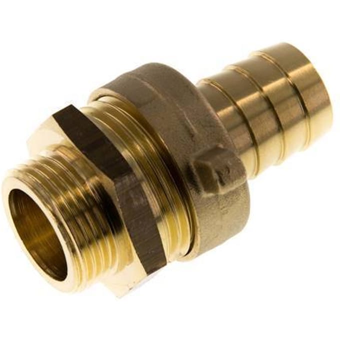 19 mm & G3/4'' Messing Slangpilaar BuitendraadConische Afdichting NBR Afdichting Vleugelmoer