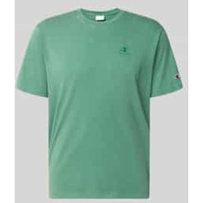 T-shirt met Labelstitching en Ronde hals