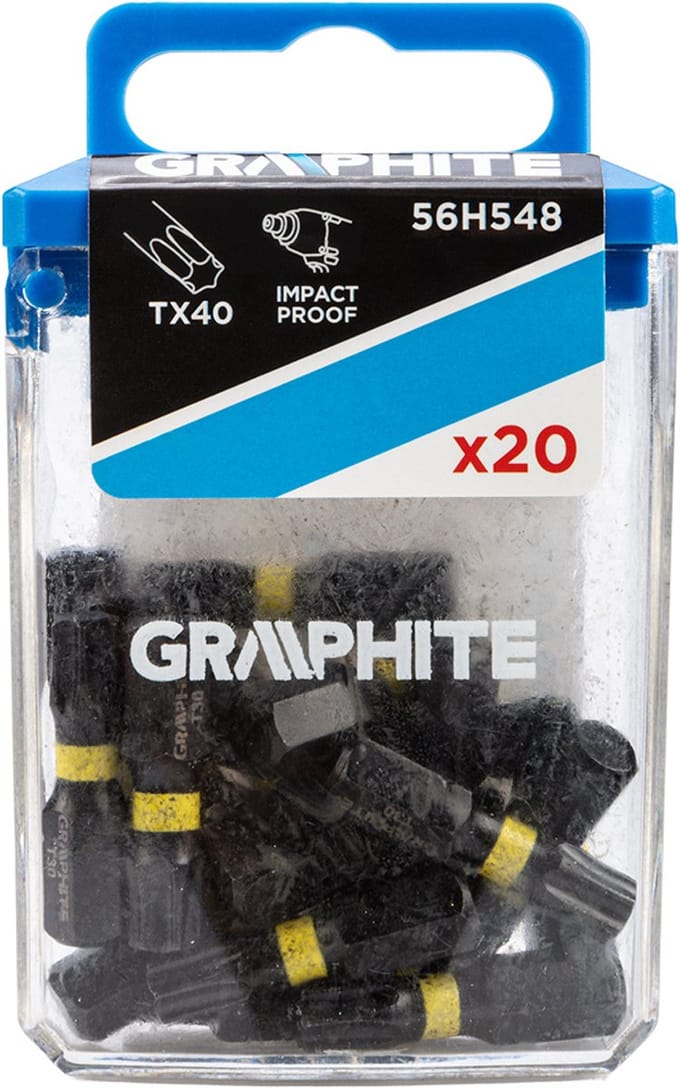Graphite TX40 - Impact Bits - 25 mm - 20 Stuks