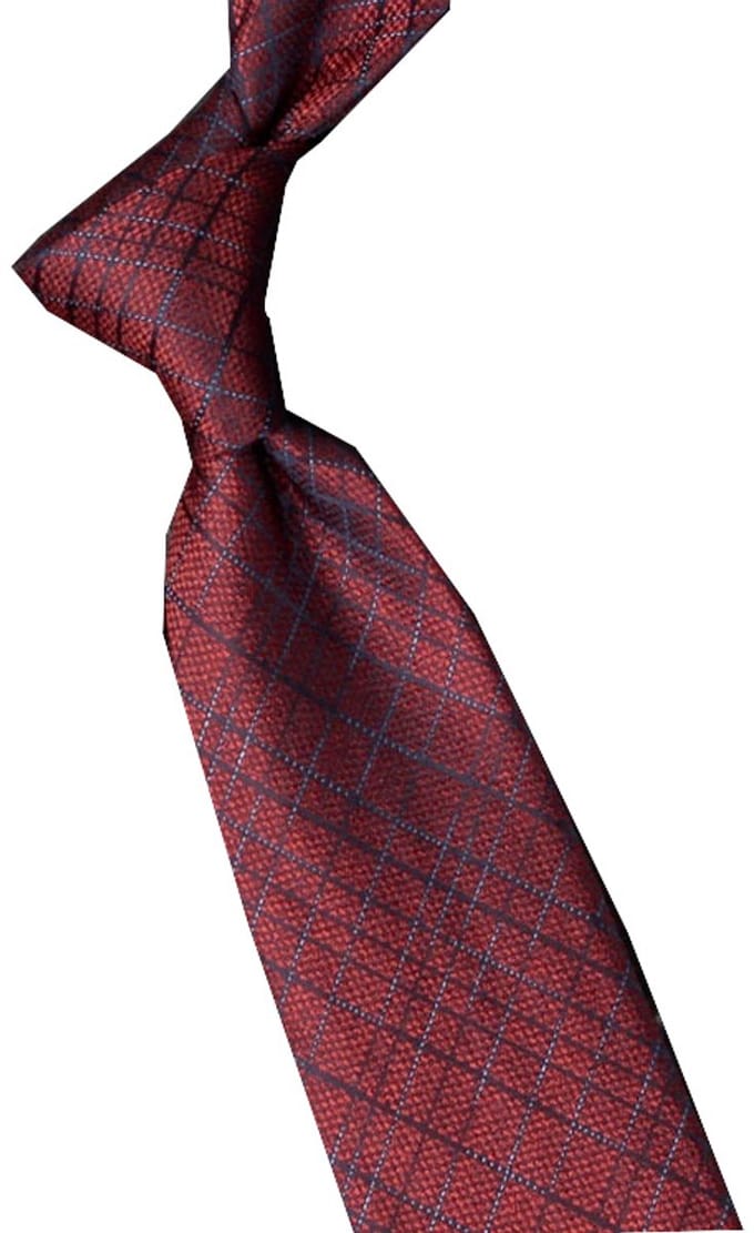 Stropdas Heren – Tie – Stropdas – Geruit – Rood