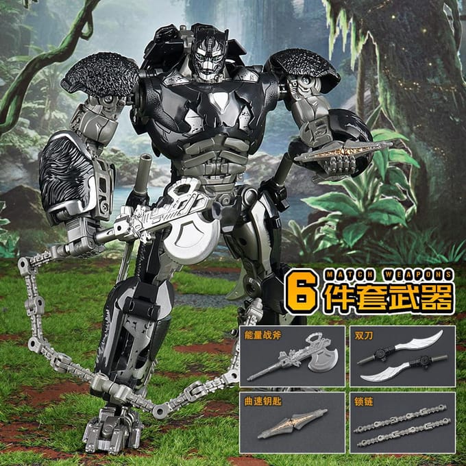 Transformatie Optimus Primal Optimaal Robot Speelgoed Sterrencommandant Orang-oetan Vervorming Legering Beast Wars Anime Actiefiguur Kinderen gray