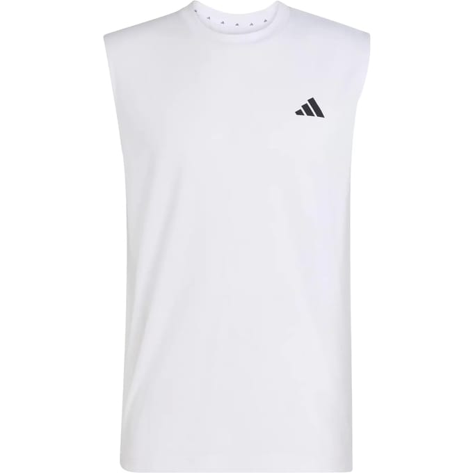 Adidas Performance Workout Essentials Feelready Mouwloos T-Shirt - Heren - Wit