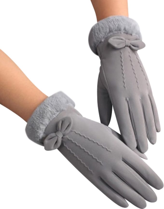 Hidzo Handschoenen - Dames - Grijs - Maat S/M - Touchscreen