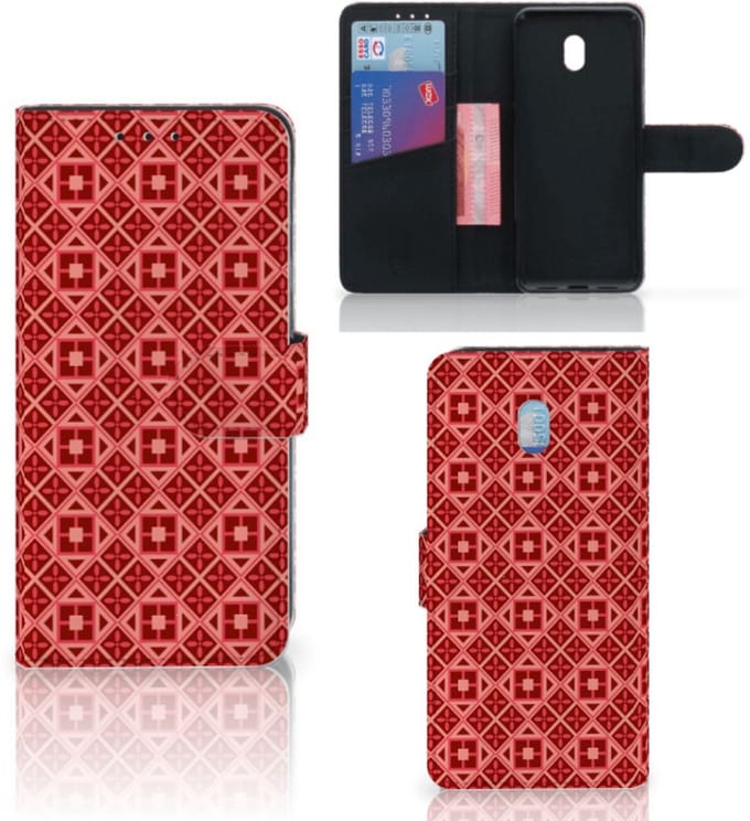 Xiaomi Redmi 8A Telefoon Hoesje Batik Rood