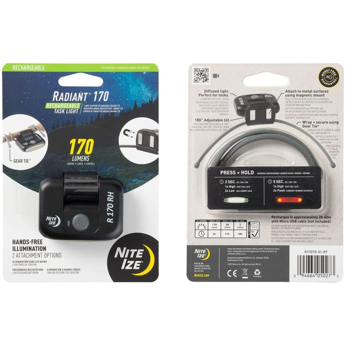 Nite ize radiant 170 oplaadbare werklamp