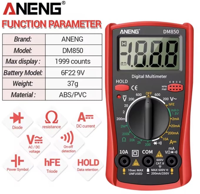 Multimeter met Stevige behuizing