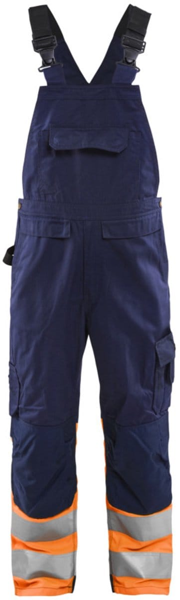 Blaklader High Vis bretelbroek 2662-1800 - Marineblauw/Oranje - D84