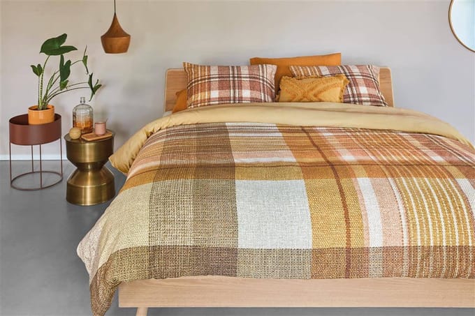 Beddinghouse Abbey Dekbedovertrek - Lits-jumeaux - 240x200/220 cm - Geel