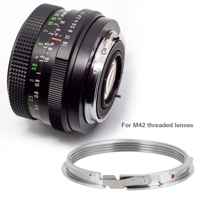 Bague d'adaptation pour monture Pentax PK K Focus Infinity M42-PK black
