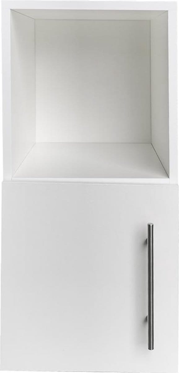 Nachtkastje - halkastje - 64 cm hoog - wit