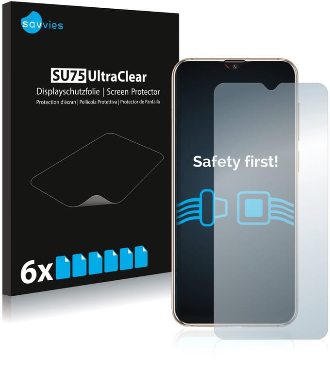 Savvies - Screenprotector voor Cubot X20 Pro - Folie Beschermfolie transparant 6 Stuks