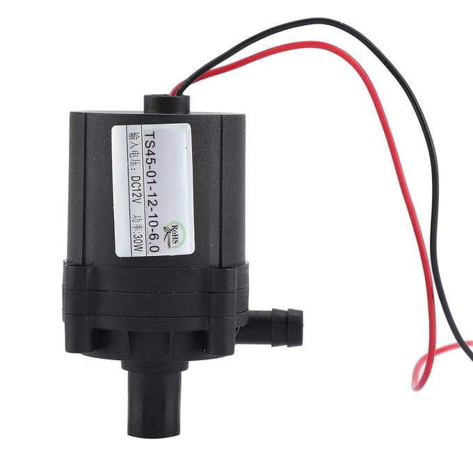 12V Water Regelbare Circulatie DC Pomp Borstelloze Motor DC Pomp Draad