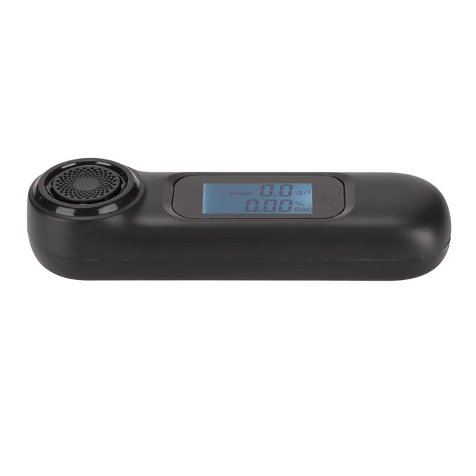 Zwarte Draagbare Blaastest Niet-contact Hoge Nauwkeurigheid Alcoholtester USB Oplaadbaar Met Digitaal black