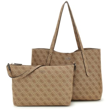 GUESS Shopper Brenton Tote Latte Logo Lichtbruin