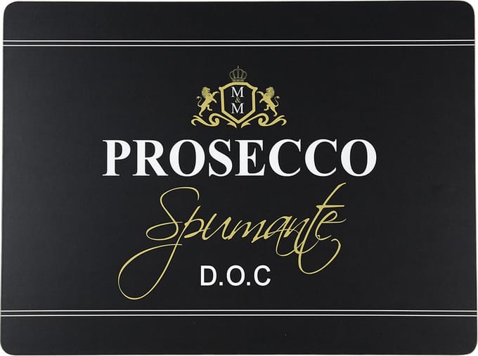 placemat wijn prosecco zwart 30x40cm (4)