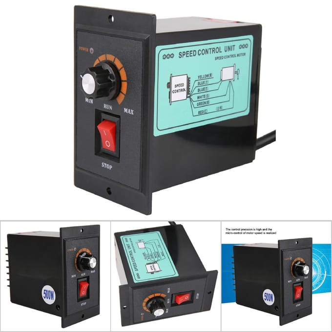 AC 220V 5060Hz enkelfasige AC-motortoerentalregelaar Elektromotortoerentalregelaar(500W)