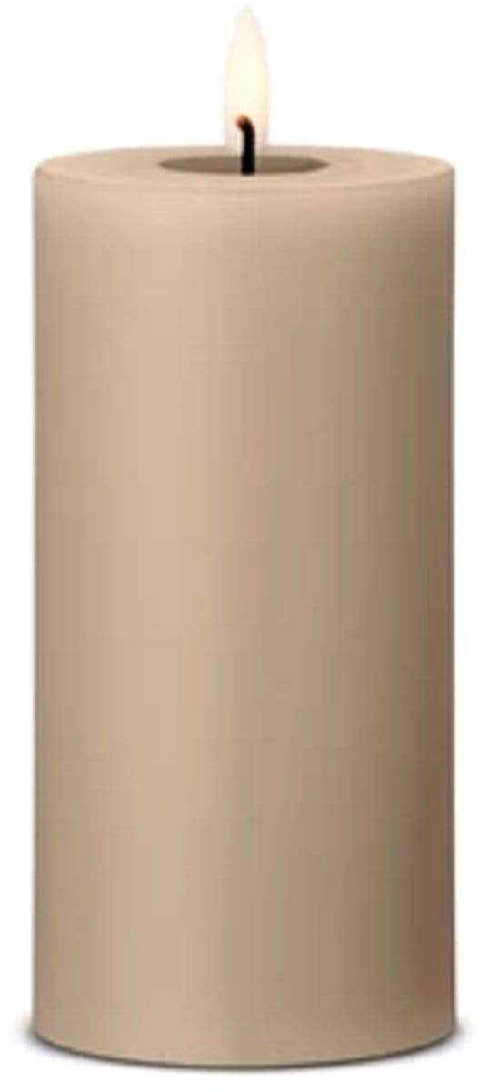 Ester & Erik Led Pillar kaars H15cm nougat note