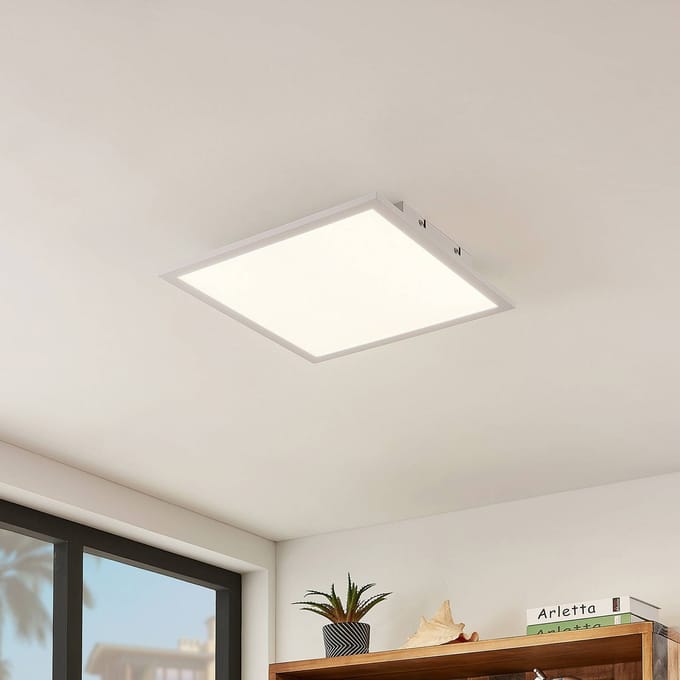 Lindby LED paneel Quais, 40 x 40 cm, wit, aluminium, 4.000K