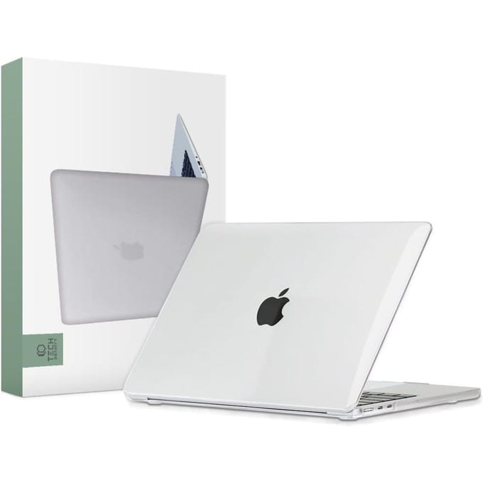 Tech-Protect SmartShell Case for MacBook Air 13" M2 / M3 / 2022-2024 - Transparent