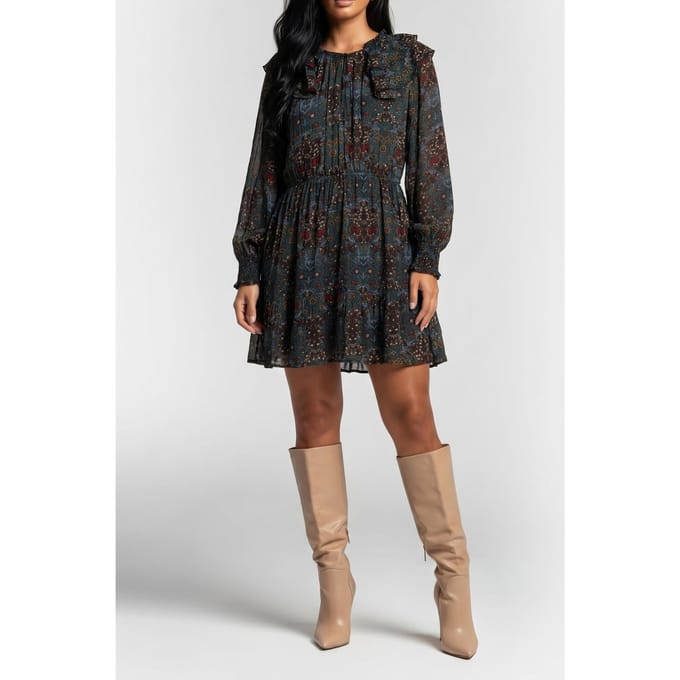 BA&SH Robe Presley Bleu Nuit Taglia: M | Abiti Mini Outlet | Donna