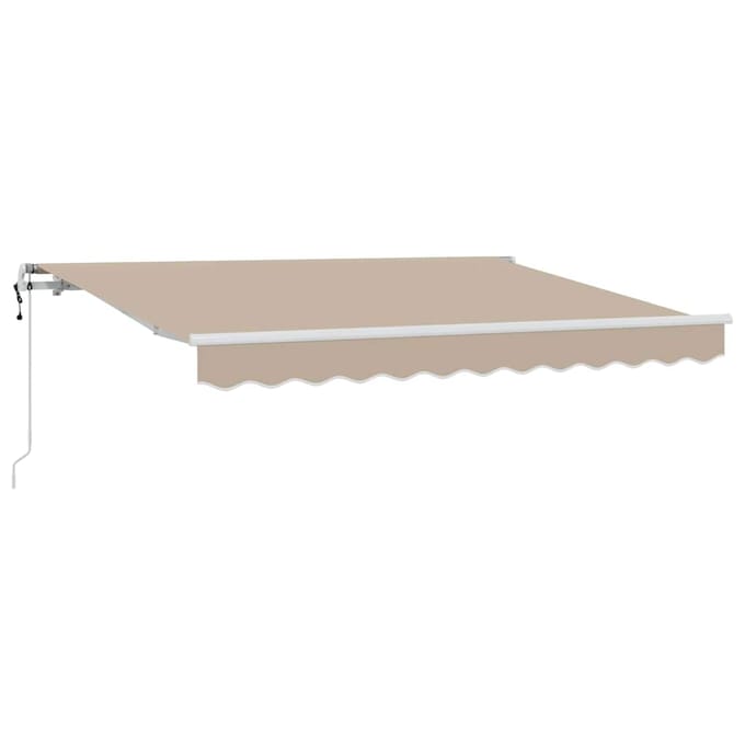 vidaXL - Uitschuifbare - luifel - Beige - 350 - x - 200 - cm - Stof
