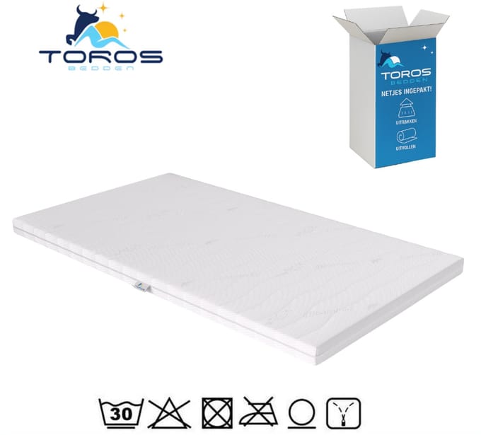 Topdek 80x200x9 Ellington Gelfoam Cool - Topmatras – Bed - Topdekmatras - Topper 80x200 - Extra Dik 9cm