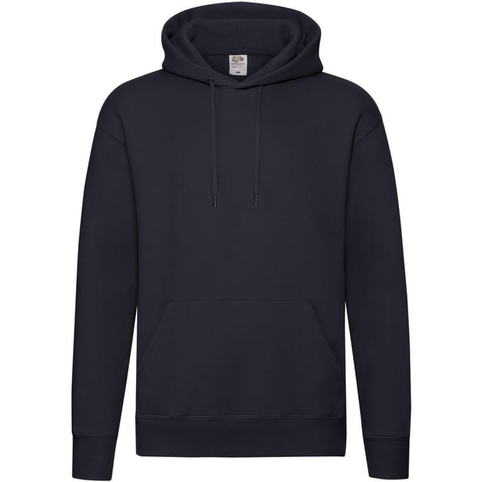 Fruit of the Loom Heren Premium Hoodie (Deep Navy)