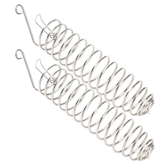 2 Pièces Acier Inoxydable Oiseau Perroquet Sécurité Verrou Boucle Dispositif d'Alimentation Panier à Nourriture Fourrage white