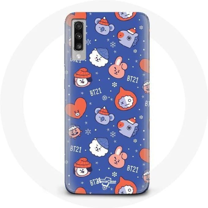 Coque pour Samsung Galaxy A50 BTS Bangtan Sonyeondan BT21 Noël 2023