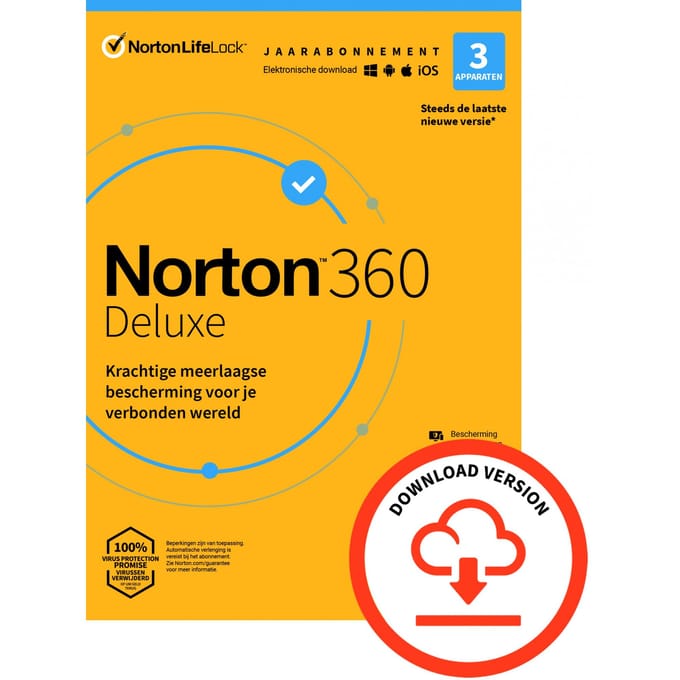 Norton 360 Deluxe - 1 Jaar