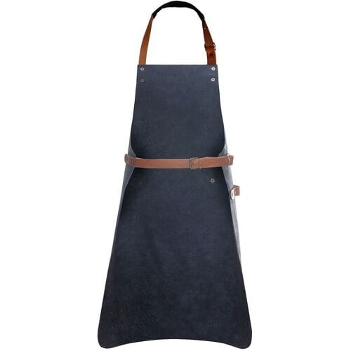KARLOWSKY Leren Slabbenschort - Inktblauw Blauw