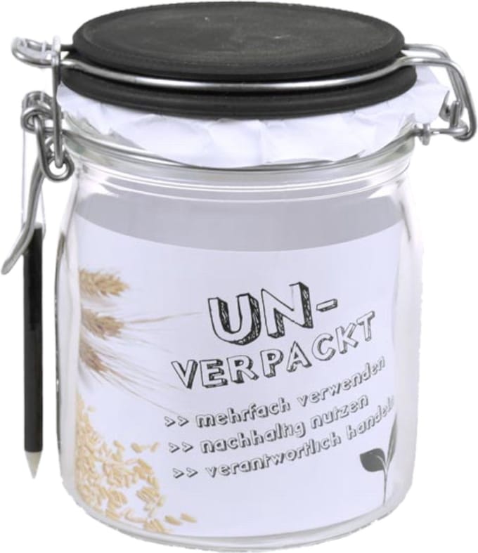 Weckpot, Beugelpot Met Krijtborddeksel + Krijtpotlood - 750ml