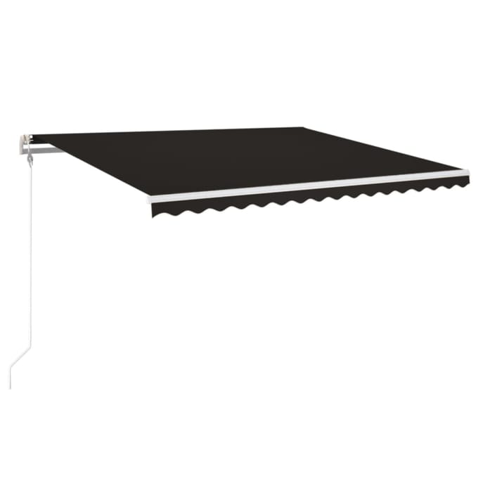 vidaXL - Luifel - automatisch - uittrekbaar - 400x350 - cm - antracietkleurig