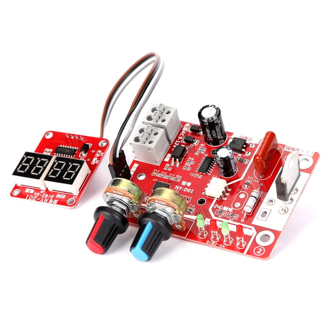 Puntlasmachine DIY-controllerpaneel Tijd- en stroomregelfunctie met digitaal display 100A