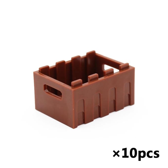 Composants de Briques MOC 30150 Caisse Contenant avec Poignées Pièce Classique Compatible avec Toutes les Briques de Construction Jouet Accessoire black