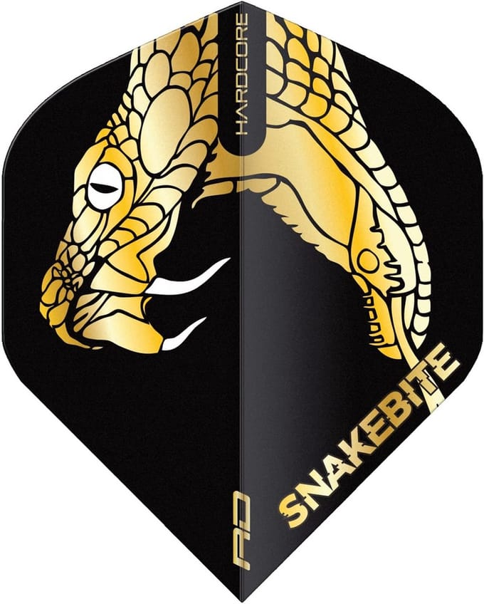 Dart Flights Goud Reflecterend - Standaard Vorm - Set van 9 Stuks