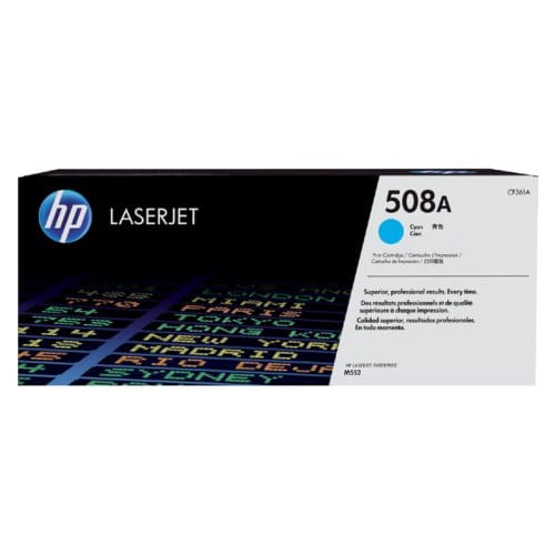 Tonercartridge hp cf361a 508a blauw