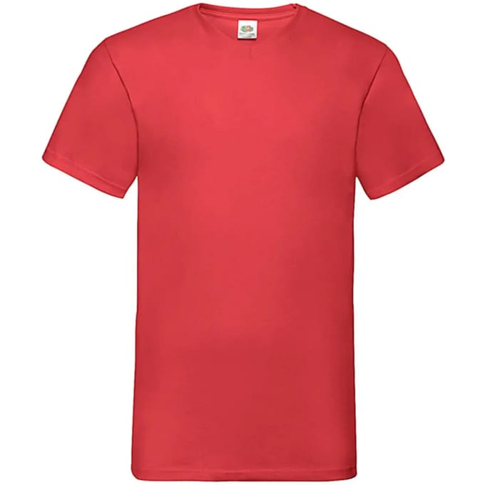 V-hals T-shirt Fruit of the Loom Valueweight