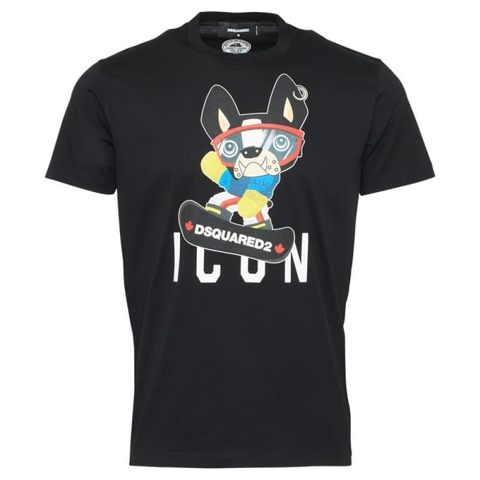 DSQUARED2 uniek heren t-shirt nero - Maat: S gray